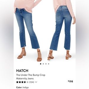 Maternity cropped jeans